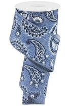 Shop For 2.5" Bandana Ribbon: Denim Blue (10 Yards) RG01870CT