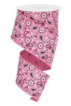 Shop For 2.5" Bandana Ribbon: Pink (10 Yards) RGC190122