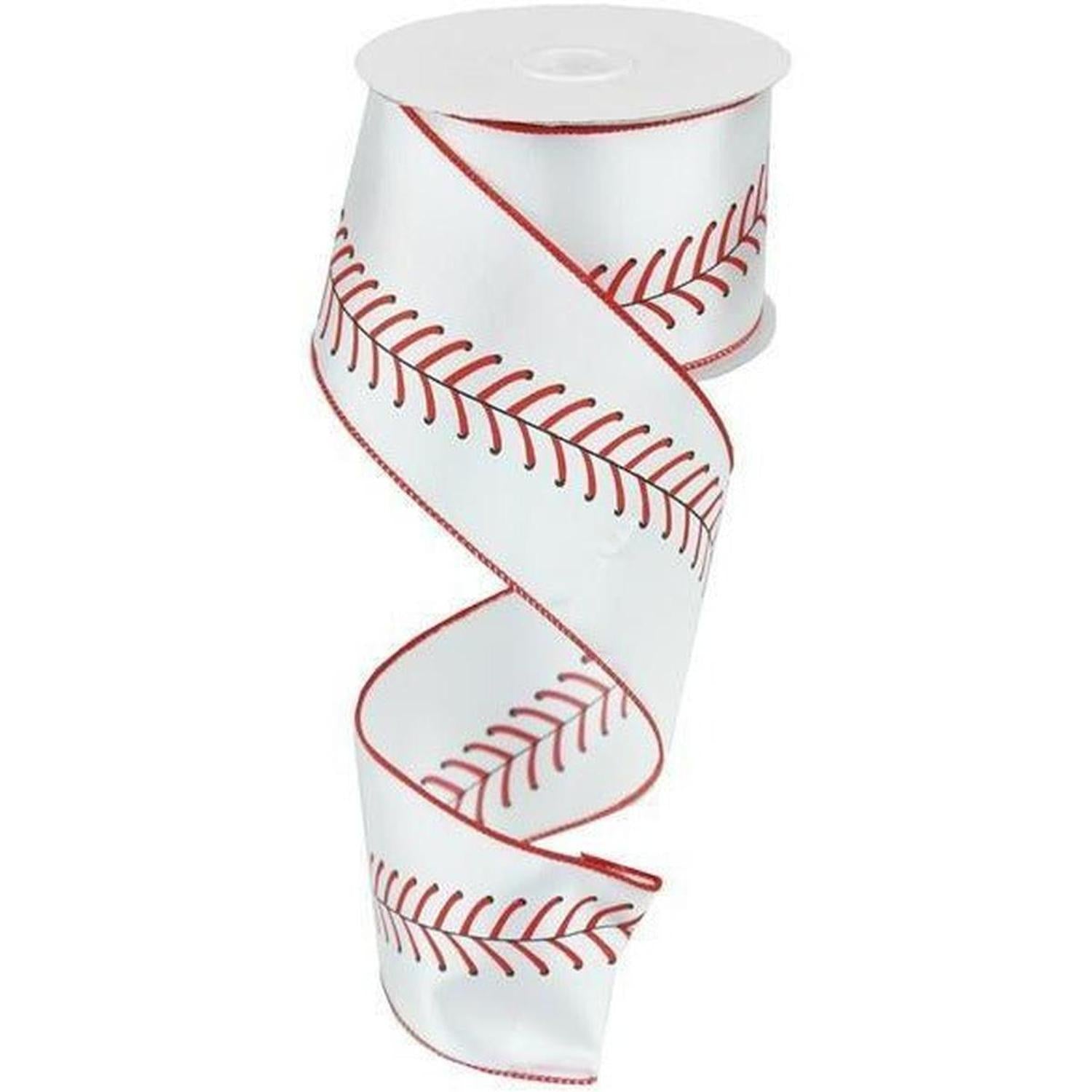 Shop For 2.5" Baseball Stitching Ribbon (10 Yards) at Michelle's aDOORable Creations