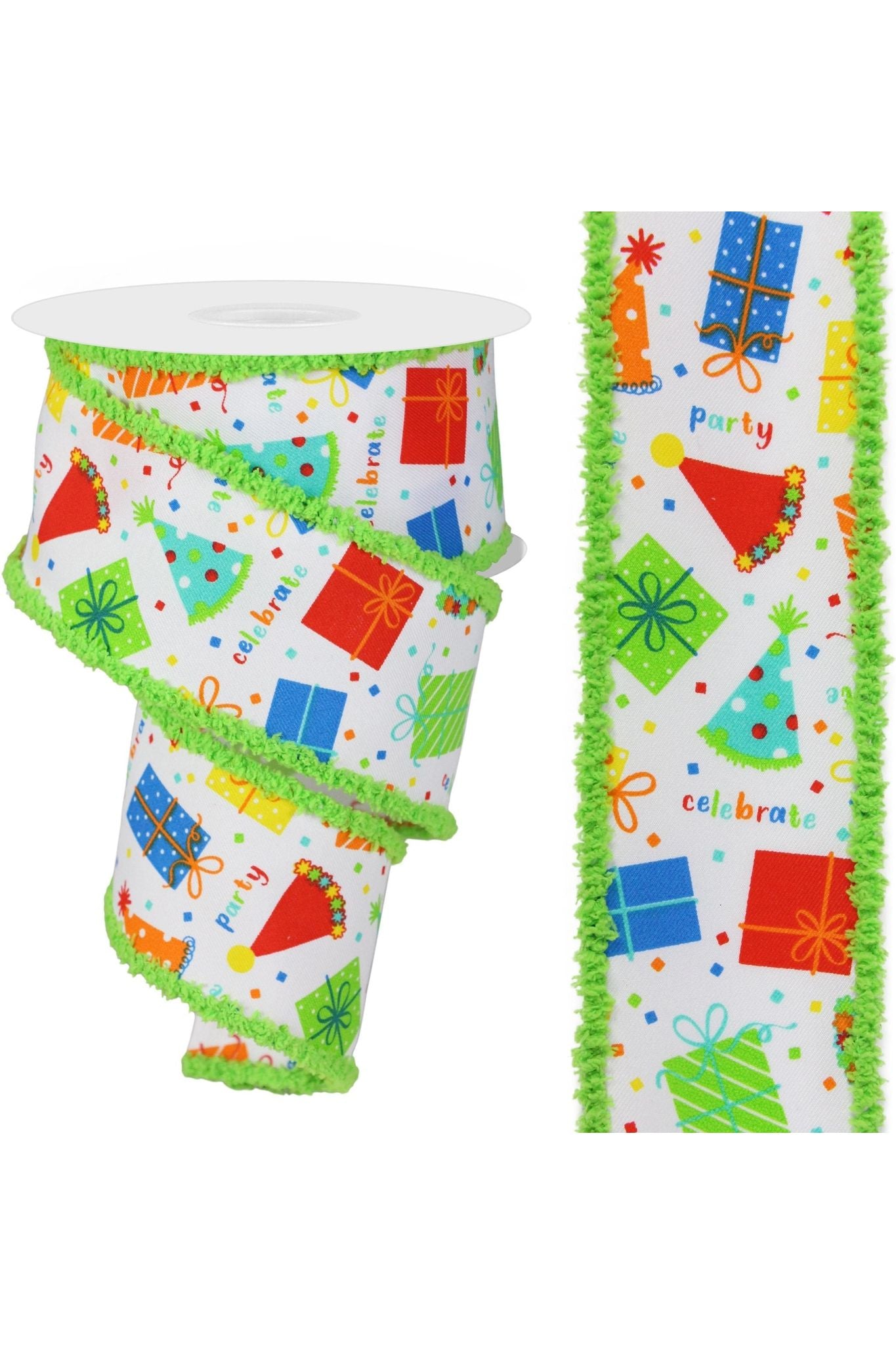 Shop For 2.5" Birthday Party Gifts Ribbon: Primary Colors RGC802427
