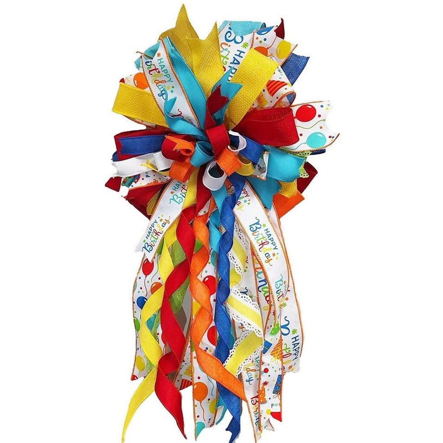 Shop For 2.5" Birthday Party Gifts Ribbon: Primary Colors at Michelle's aDOORable Creations