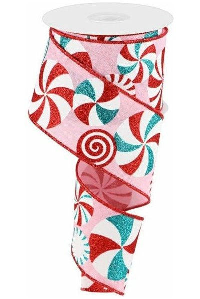 Shop For 2.5" Bold Peppermint Royal Ribbon: Pink/Red (10 Yards) RGC1230TK