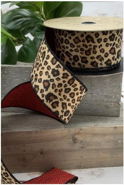 Shop For 2.5" Faux Fur Leopard Ribbon: Black/Brown (10 Yards) 88-3580