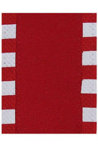 2.5" Faux Royal Burlap/Stripe Edge Ribbon: Red (10 Yards) - Michelle's aDOORable Creations - Wired Edge Ribbon