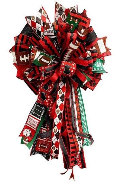 Shop For 2.5" Football Laces Ribbon (10 Yard) at Michelle's aDOORable Creations