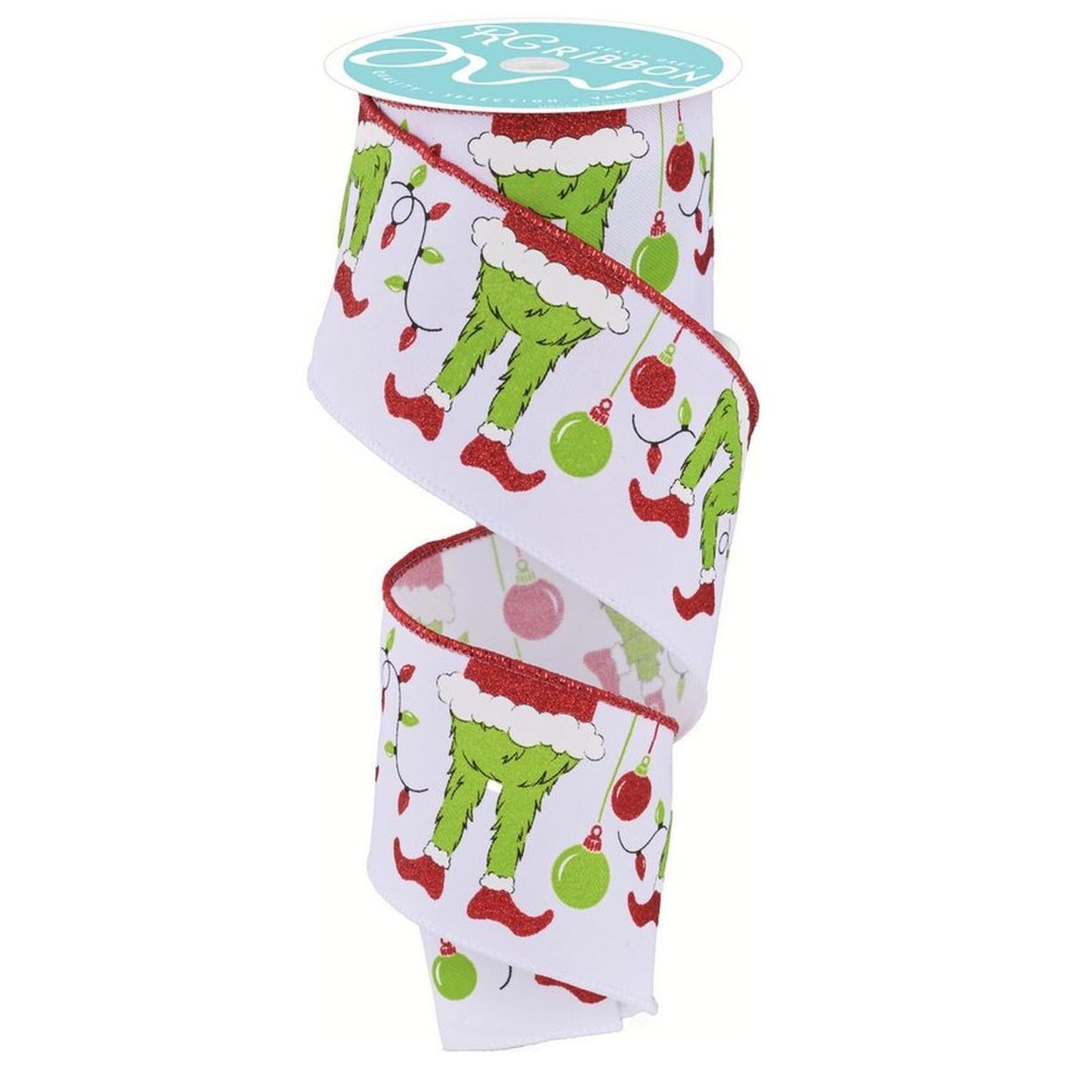 Shop For 2.5" Furry Elf Legs Ribbon: White (10 Yards) at Michelle's aDOORable Creations