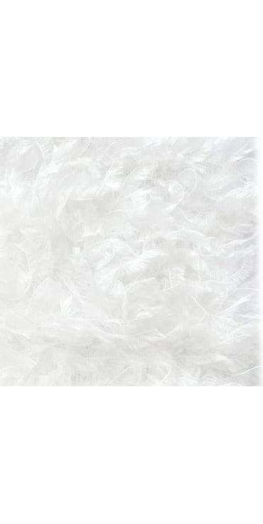 2.5" Furry Ribbon: White (10 Yards) - Michelle's aDOORable Creations - Wired Edge Ribbon