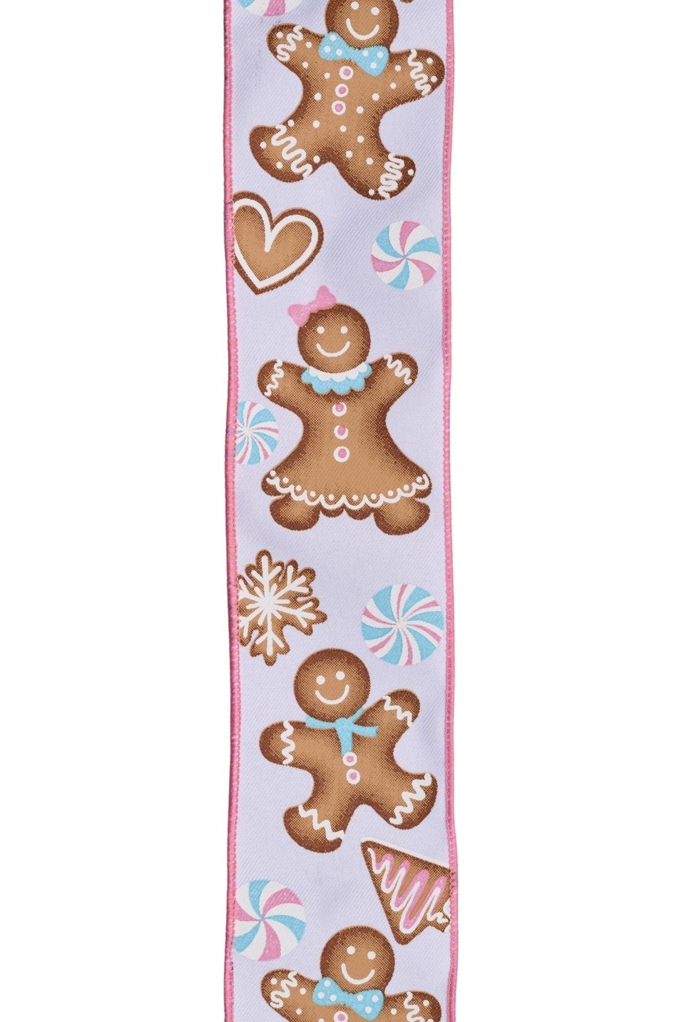 Shop For 2.5" Gingerbread Kids Ribbon: Pink/Blue (10 Yards) RGF143827