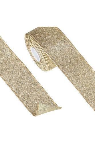 Shop For 2.5" Glitter Ribbon: Gold (10 Yards) at Michelle's aDOORable Creations