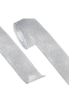 Shop For 2.5" Glitter Ribbon: Silver (10 Yards) R4271758