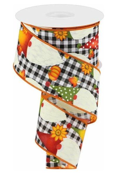 Shop For 2.5" Gnome Pumpkin Ribbon: White (10 Yards) RGC134927