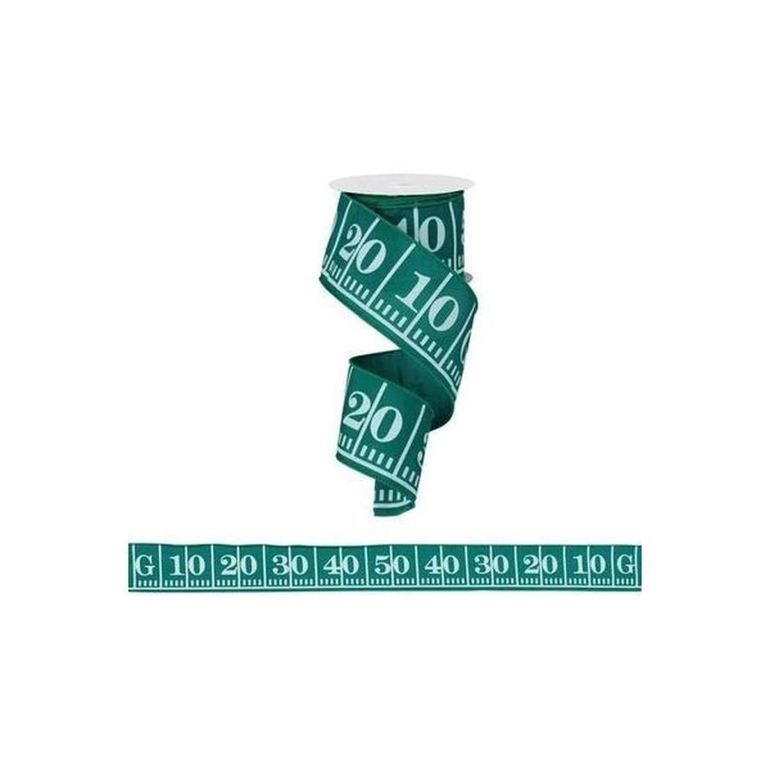 2.5" Green Football Field Marker Ribbon (10 Yards)