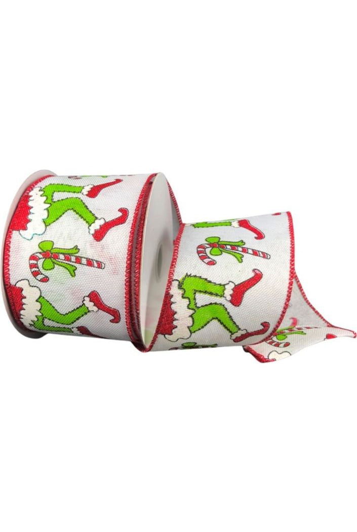 Shop For 2.5" Green Monster Legs Ribbon: Red (10 Yards) 71119-40-12