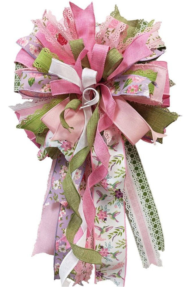 Shop For 2.5" Hummingbirds Ribbon: White (10 Yards) at Michelle's aDOORable Creations