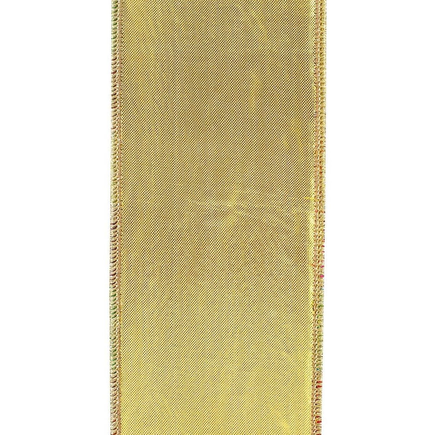 2.5" Jewel Tone Metallic Check Ribbon: Multi (10 Yards)