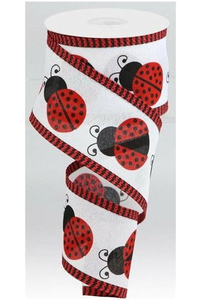 Shop For 2.5" Ladybug Thin Stripe Ribbon: Red (10 Yards) RG08822MA