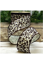 Shop For 2.5" Linen Leopard Print Ribbon: Cream (10 Yards) 88-3945