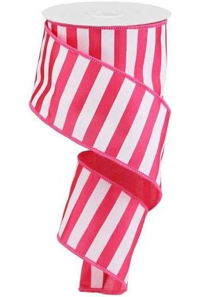 Shop For 2.5" Medium Horizontal Stripe Ribbon: Pink & White (10 Yards) RG0177811