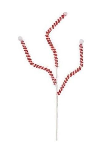 Shop For 25" Mini Cotton Ball Peppermint Spray: Red & White at Michelle's aDOORable Creations