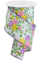 Shop For 2.5" Mini Roses Ribbon: Lavender (10 Yards) RGE1180M6