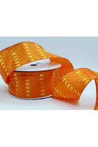 Shop For 2.5" Orange Metallic Ribbon (25 Yards) 225187 WROBO 750