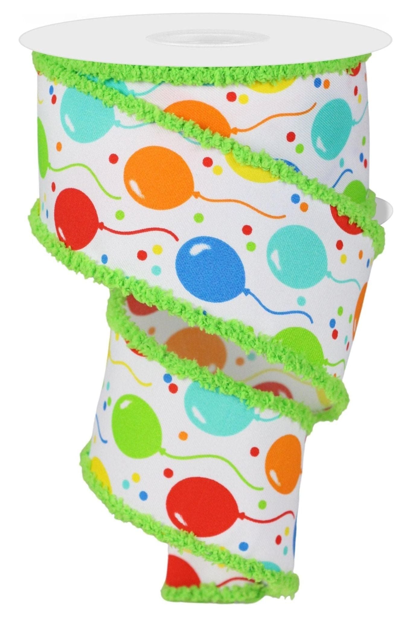 Shop For 2.5" Party Balloons Ribbon: Primary Colors at Michelle's aDOORable Creations