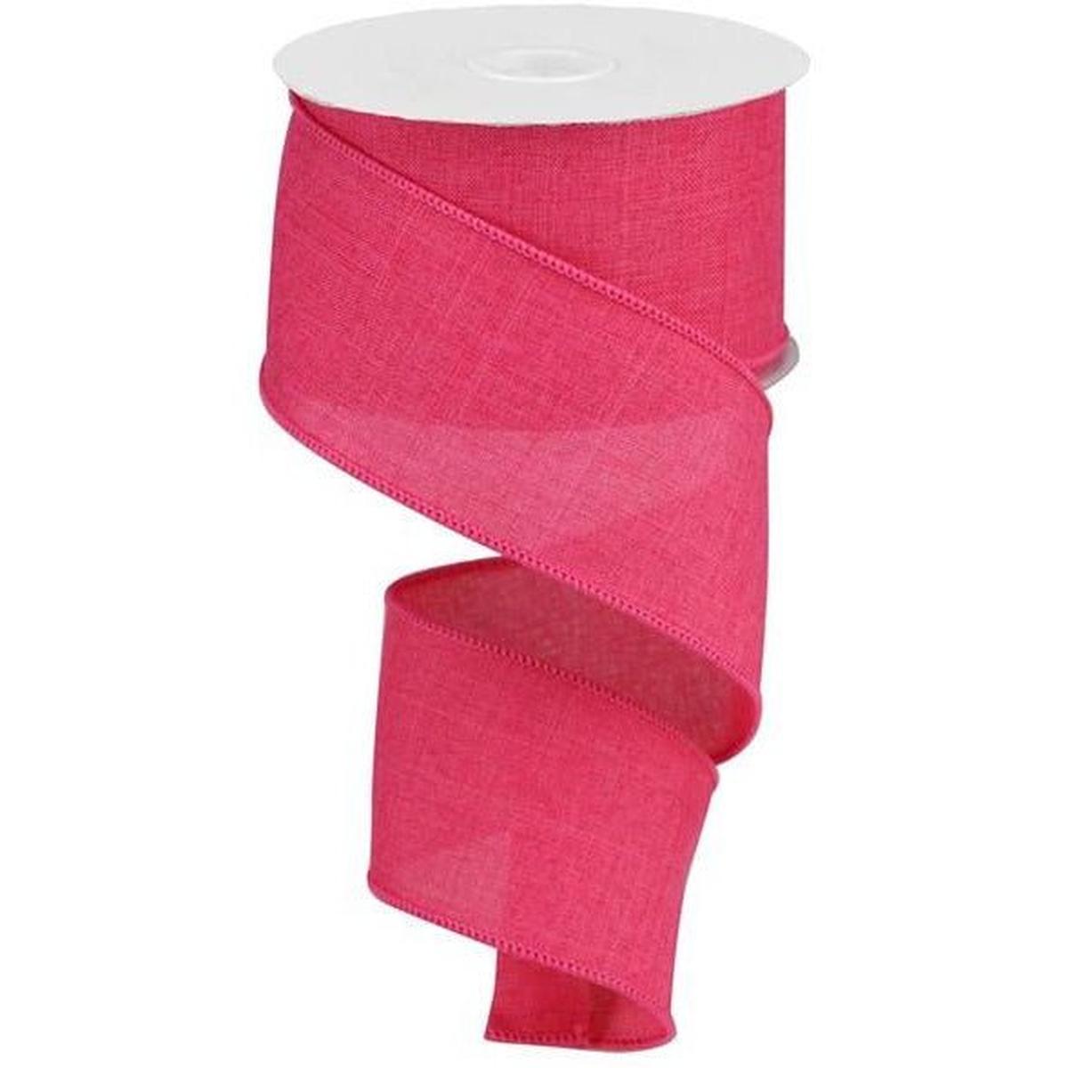 Shop For 2.5" Royal Burlap Ribbon: Hot Pink (10 Yards) at Michelle's aDOORable Creations