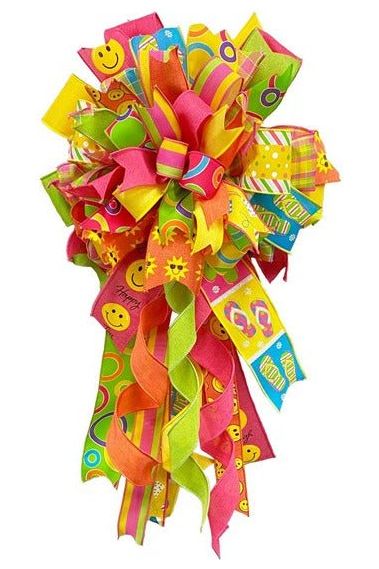 2.5" Royal Canvas Flip Flop Ribbon (10 Yard) - Michelle's aDOORable Creations - Wired Edge Ribbon