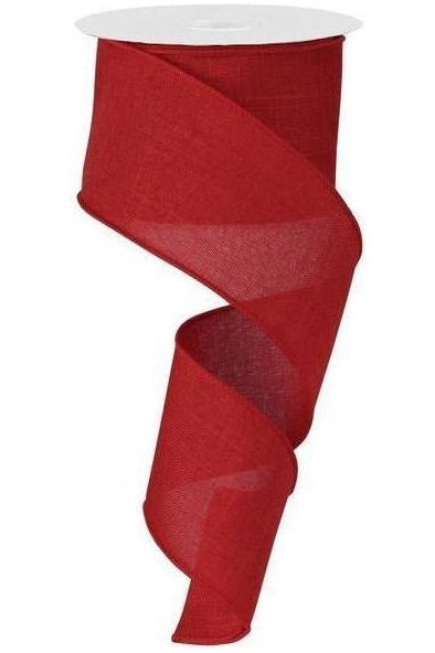 Shop For 2.5" Royal Canvas Ribbon: Red (10 Yards) at Michelle's aDOORable Creations