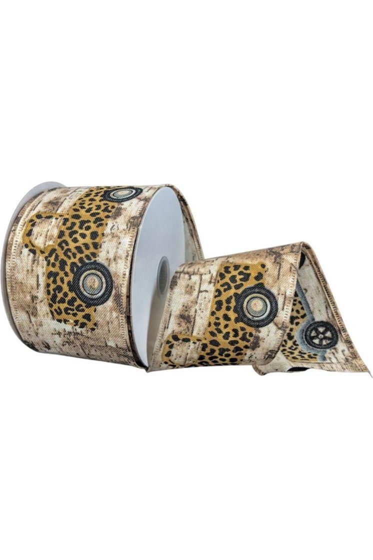 Shop For 2.5" Rustic Leopard Truck Ribbon (10 Yards) at Michelle's aDOORable Creations