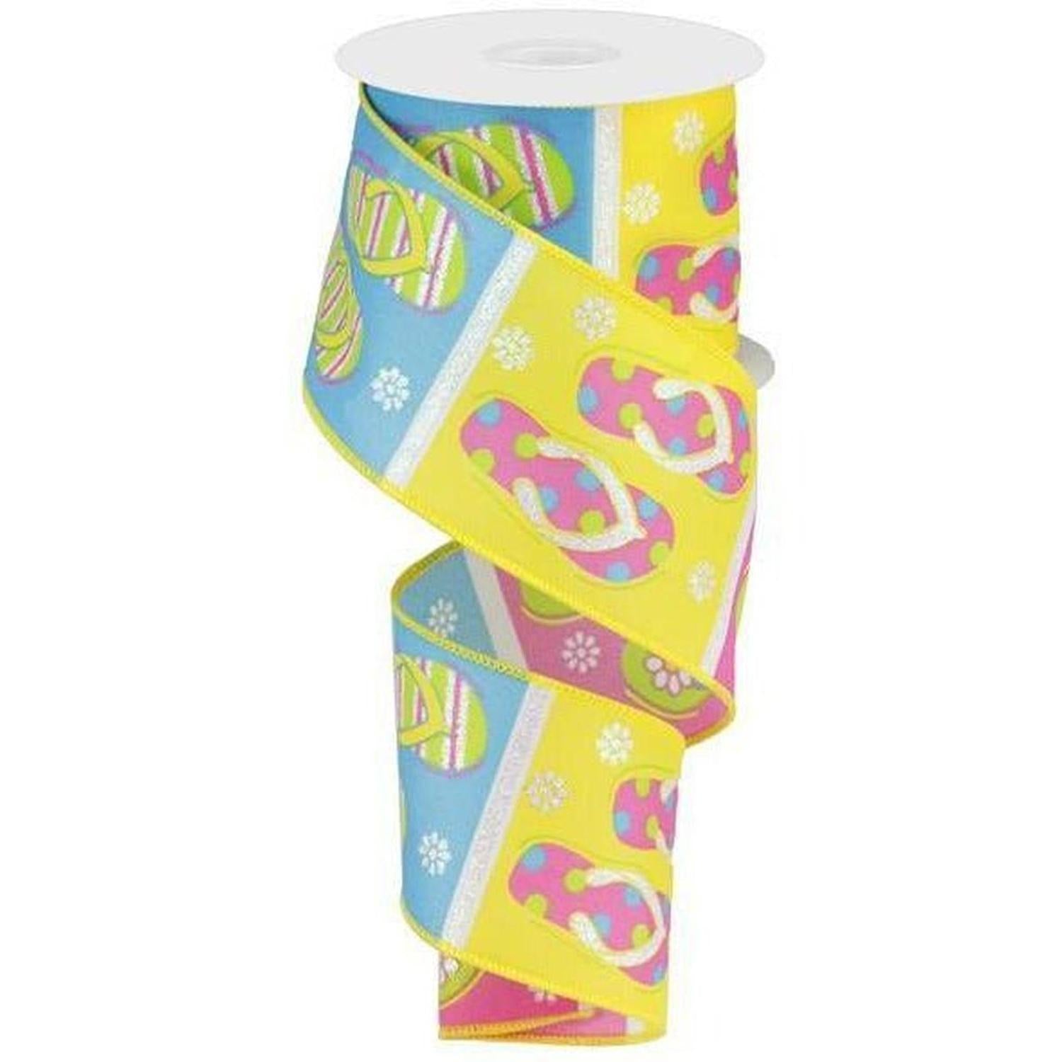 2.5" Satin Flip Flop Ribbon (10 Yard)