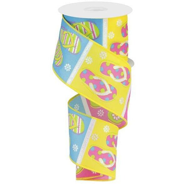 Shop For 2.5" Satin Flip Flop Ribbon (10 Yard) at Michelle's aDOORable Creations