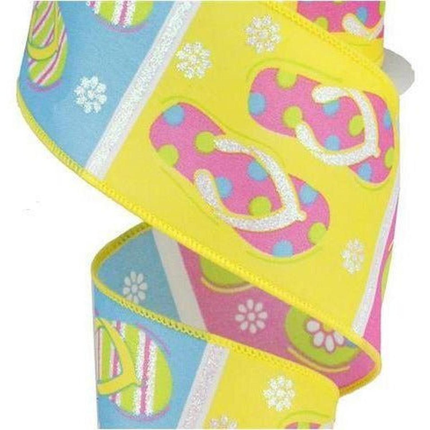 2.5" Satin Flip Flop Ribbon (10 Yard)