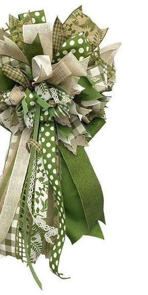 2.5" Scalloped Edge Ribbon: Moss Green (10 Yard) - Michelle's aDOORable Creations - Wired Edge Ribbon