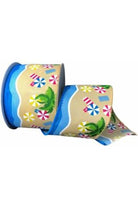 Shop For 2.5" Seashore Beach Day Ribbon (10 Yards) at Michelle's aDOORable Creations