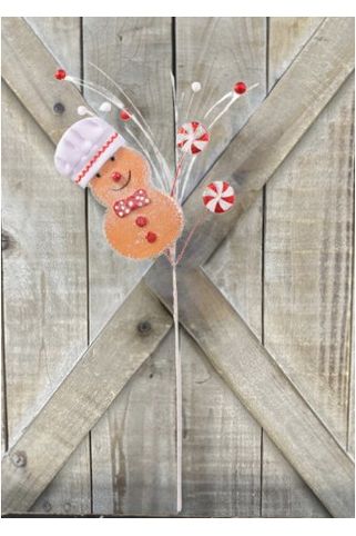 25" Snowman Chef Cookie Spray - Michelle's aDOORable Creations - Sprays and Picks