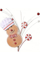 25" Snowman Chef Cookie Spray - Michelle's aDOORable Creations - Sprays and Picks