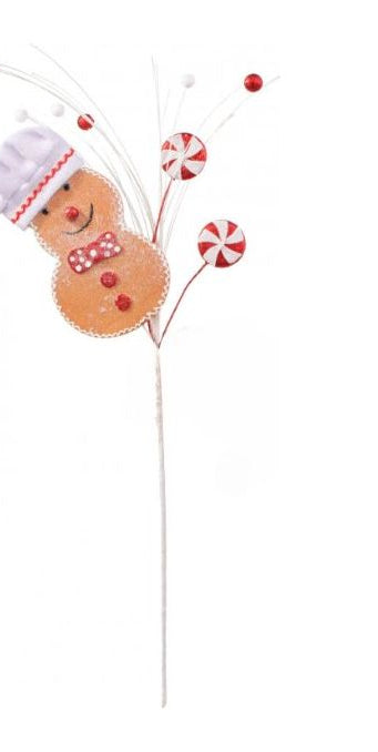 25" Snowman Chef Cookie Spray - Michelle's aDOORable Creations - Sprays and Picks