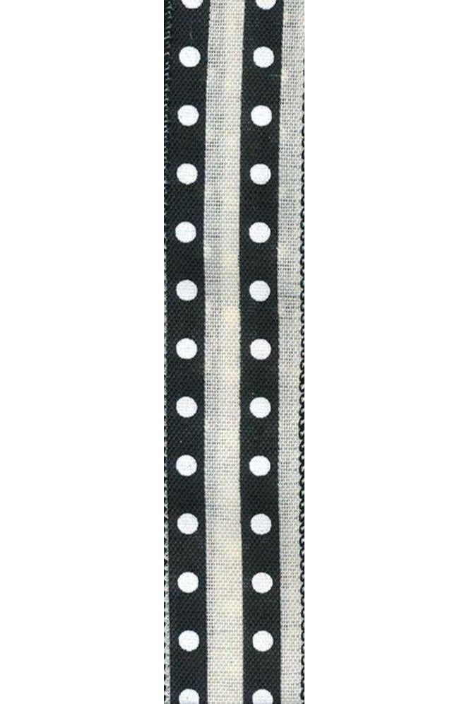 Shop For 2.5" Studded Stripes Ribbon: Black (Yards) at Michelle's aDOORable Creations