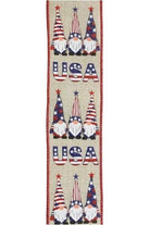 2.5" USA Patriotic Gnome Ribbon: Natural (10 Yards) - Michelle's aDOORable Creations - Wired Edge Ribbon