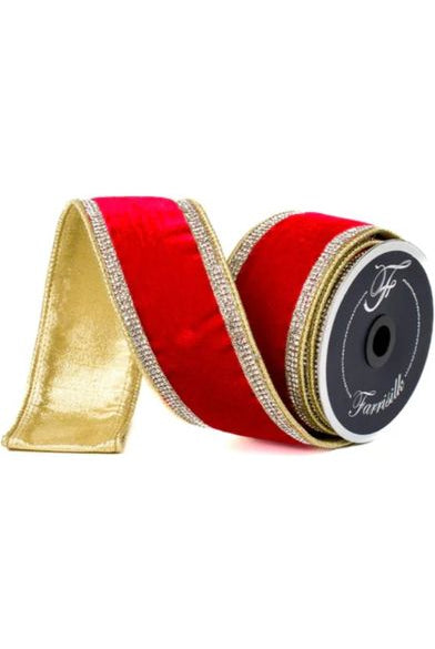 Shop For 2.5" Winter Diamonds Ribbon: Red (5 Yards) RK681-02