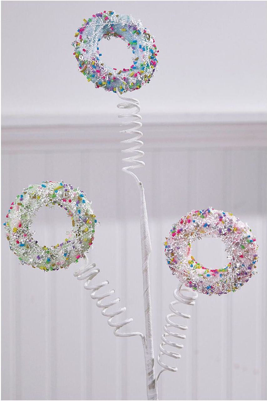 26" Confetti Circle Sprinkle Stem - Michelle's aDOORable Creations - Sprays and Picks