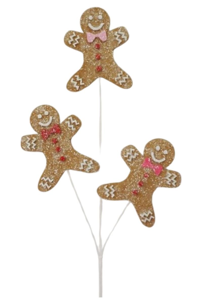 26” Iced Sweets Gingerbread Spray - Michelle's aDOORable Creations - Sprays and Picks