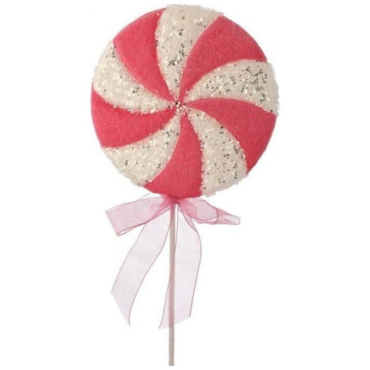 Shop For 26" Iced Sweets Peppermint Lollipop Stick: Pink at Michelle's aDOORable Creations