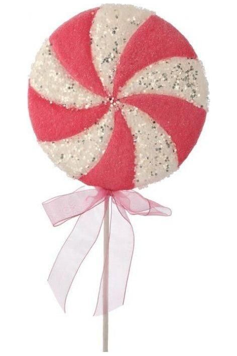 Shop For 26" Iced Sweets Peppermint Lollipop Stick: Pink at Michelle's aDOORable Creations