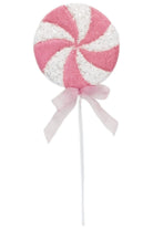 26" Iced Sweets Peppermint Lollipop Stick: Pink - Michelle's aDOORable Creations - Sprays and Picks
