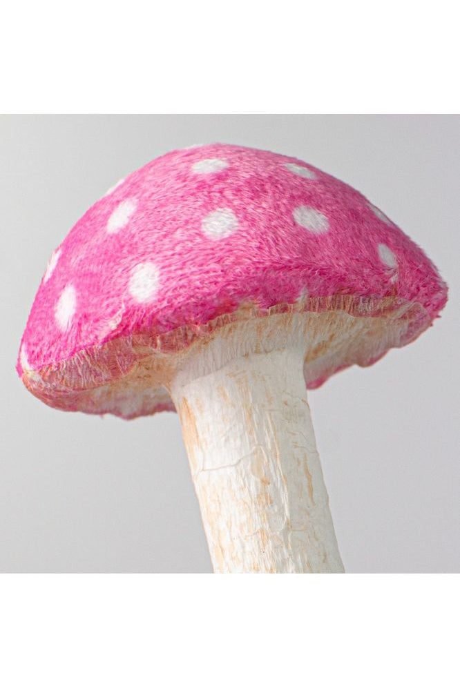 26" Polka Dot Mushroom Spray: Pink - Michelle's aDOORable Creations - Sprays and Picks