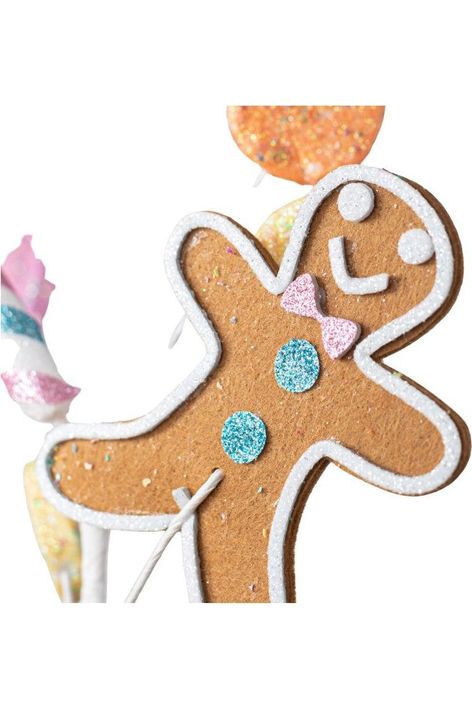 27" Gingerbread Candy Spray - Michelle's aDOORable Creations - Sprays and Picks