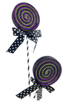 Shop For 27" Glitter Lollipop Bow Pick: Purple at Michelle's aDOORable Creations