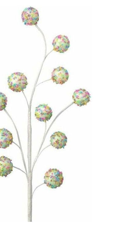 27" Sprinkles Candy Ball Spray: Green - Michelle's aDOORable Creations - Sprays and Picks
